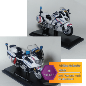 2 x 1:18 Model Poizei Motorräder Indonesien
