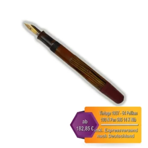 Vintage 1937 - 54 Pelikan 100 N Pen 585 14 K Nib