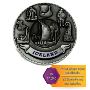 Souvenir pajangan magnet Iceland Islandia