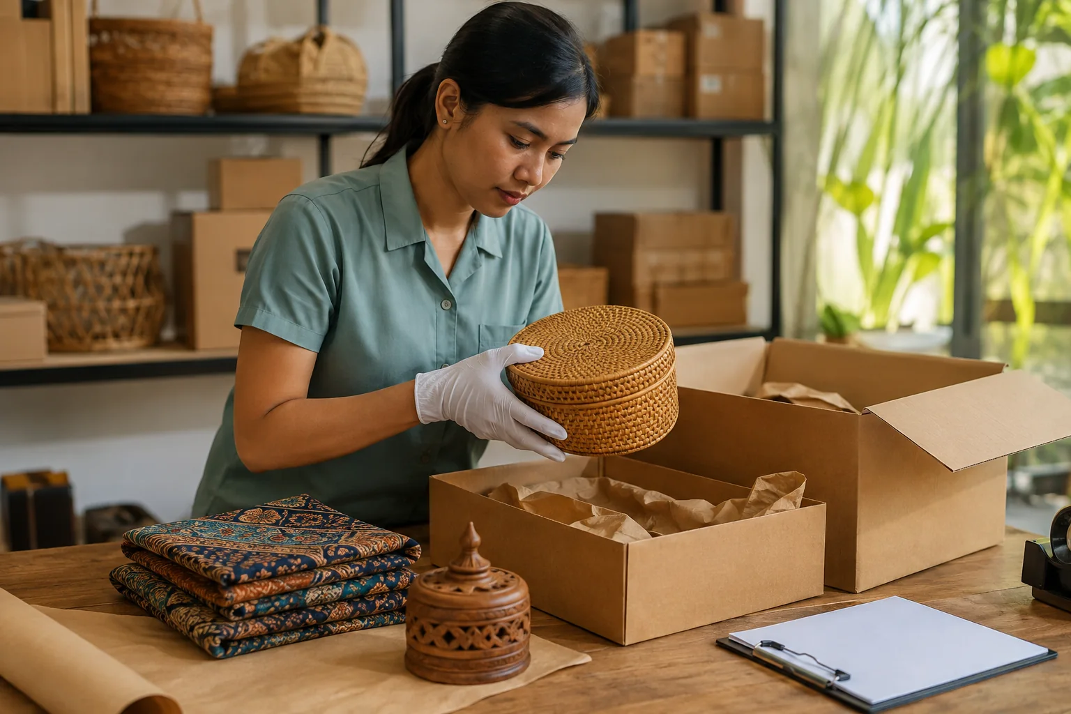 Ablauf 1 Prüfung und Versand von Produkten aus Indonesien